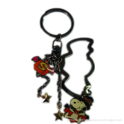 Customized Iron, Pear Nickel Metal Keychains With Silk Screen Printing For Sport